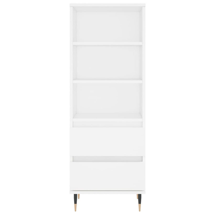 Hoge Kast 40X36X110 Cm Bewerkt Hout Wit