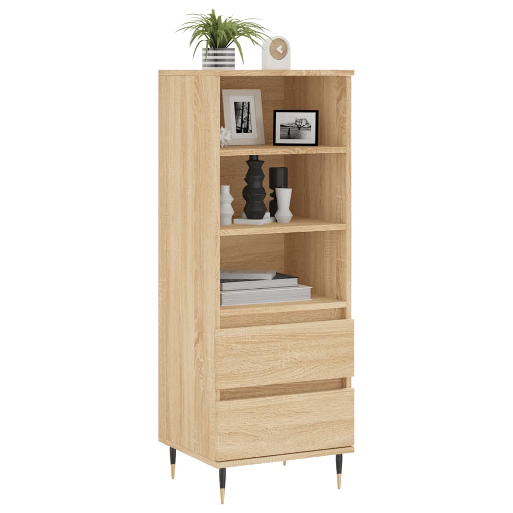 Hoge Kast 40X36X110 Cm Bewerkt Hout Sonoma eiken