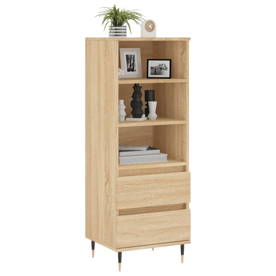 Hoge Kast 40X36X110 Cm Bewerkt Hout Sonoma eiken