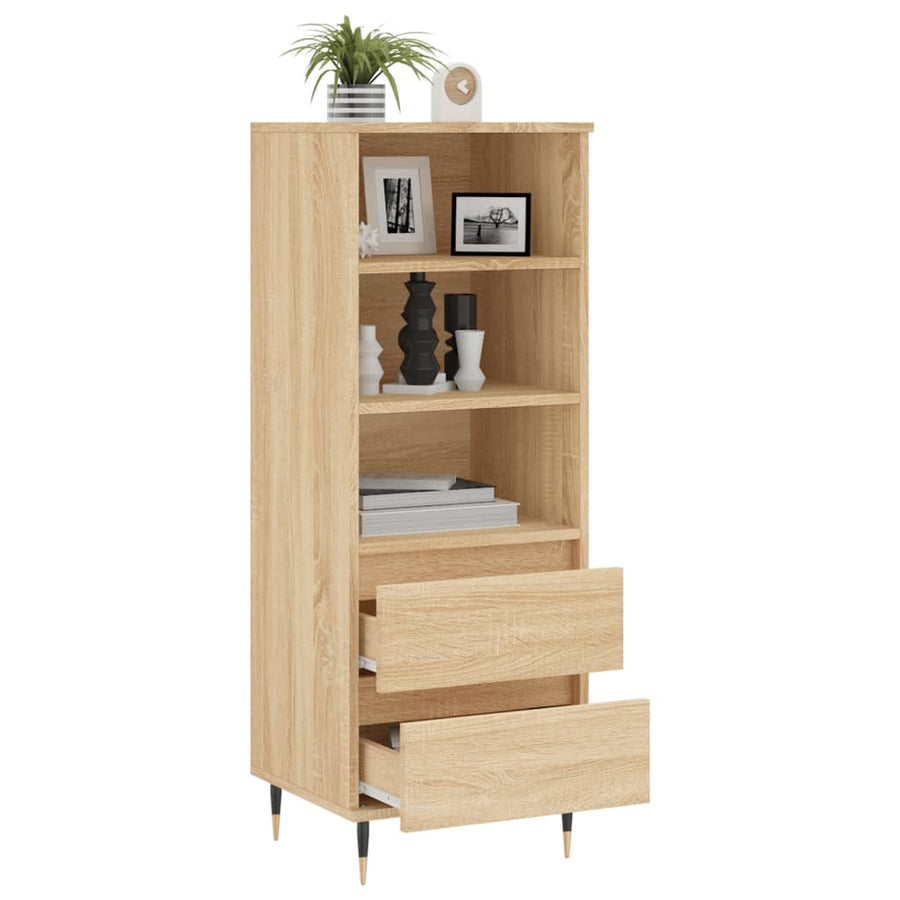 Hoge Kast 40X36X110 Cm Bewerkt Hout Sonoma eiken