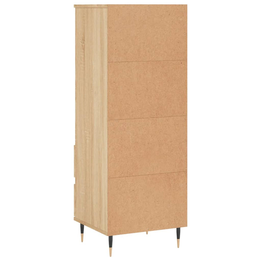 Hoge Kast 40X36X110 Cm Bewerkt Hout Sonoma eiken