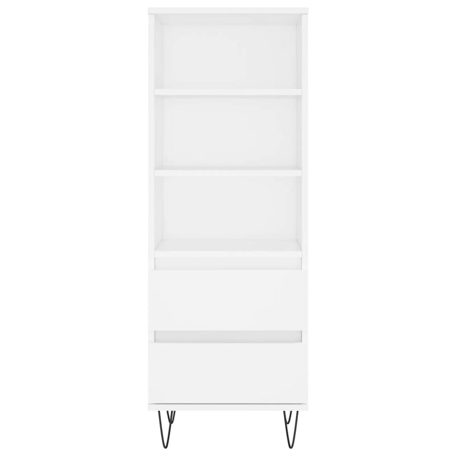 Hoge Kast 40X36X110 Cm Bewerkt Hout Wit