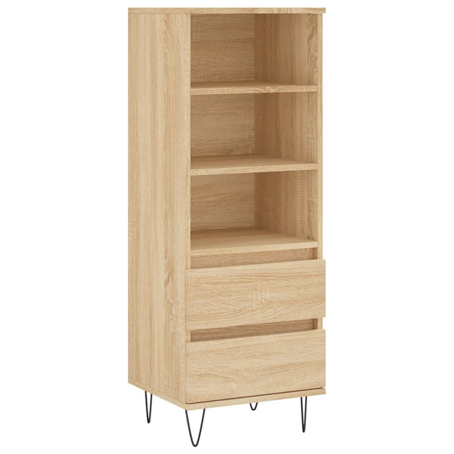 Hoge Kast 40X36X110 Cm Bewerkt Hout Sonoma eiken