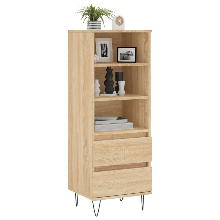 Hoge Kast 40X36X110 Cm Bewerkt Hout Sonoma eiken