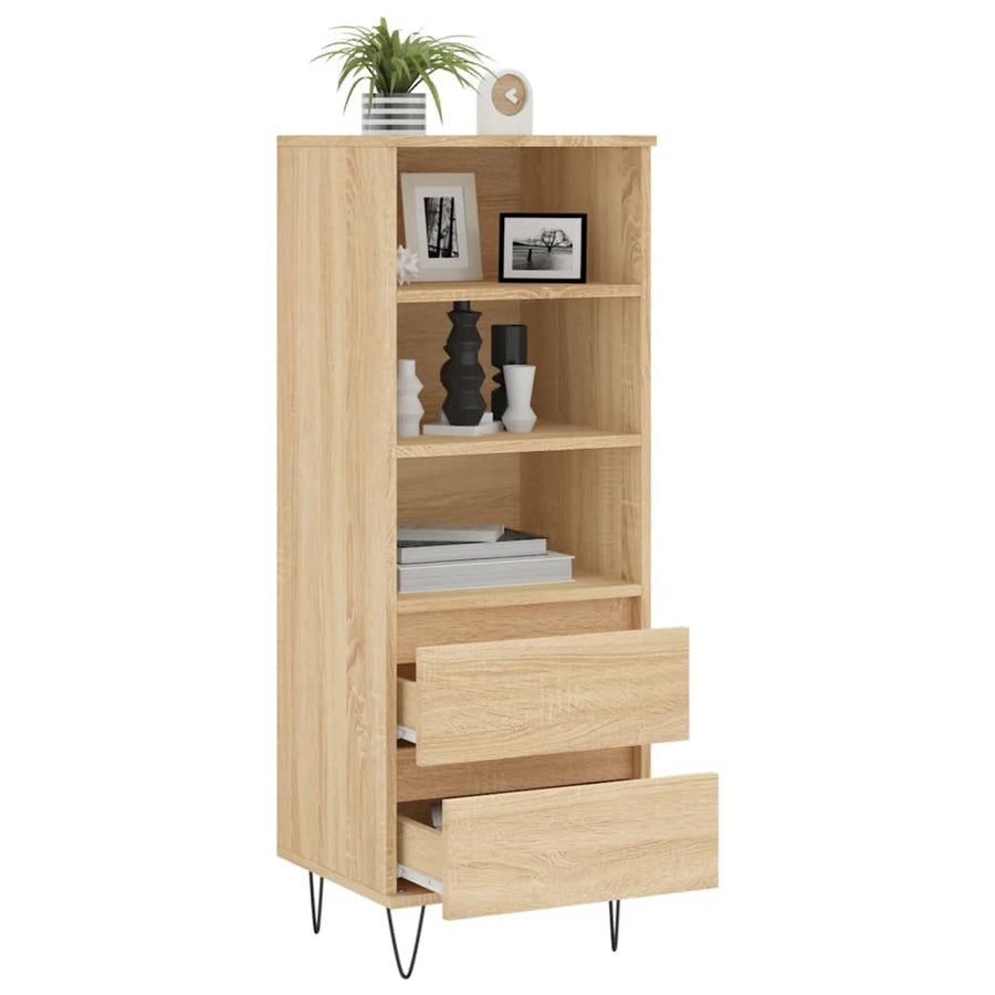 Hoge Kast 40X36X110 Cm Bewerkt Hout Sonoma eiken