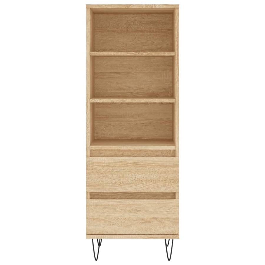 Hoge Kast 40X36X110 Cm Bewerkt Hout Sonoma eiken