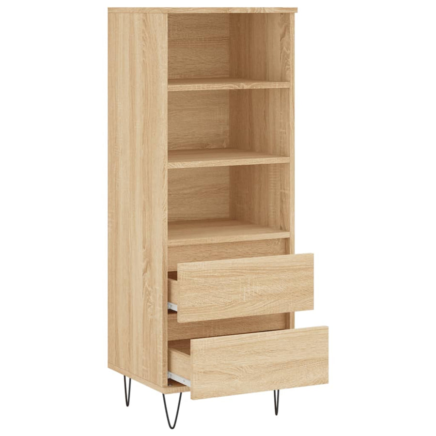 Hoge Kast 40X36X110 Cm Bewerkt Hout Sonoma eiken