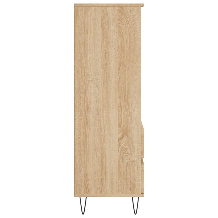 Hoge Kast 40X36X110 Cm Bewerkt Hout Sonoma eiken