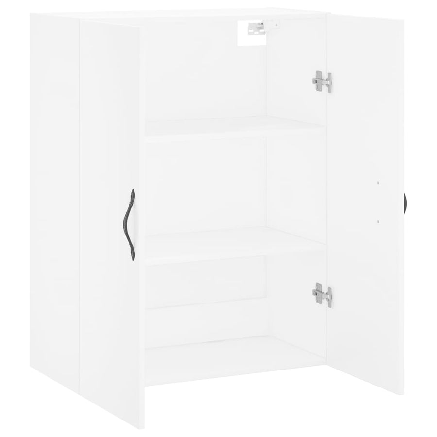 Wandkast 69,5X34X90 Cm Bewerkt Hout Wit