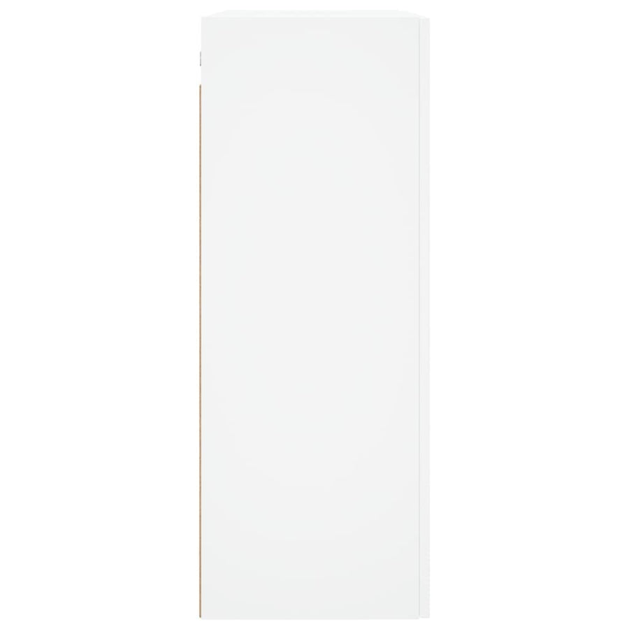 Wandkast 69,5X34X90 Cm Bewerkt Hout Wit