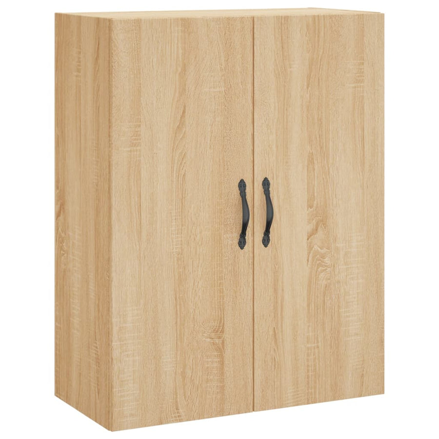 Wandkast 69,5X34X90 Cm Bewerkt Hout Sonoma Eikenkleurig