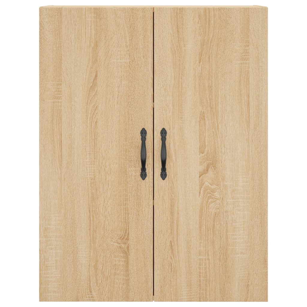 Wandkast 69,5X34X90 Cm Bewerkt Hout Sonoma Eikenkleurig