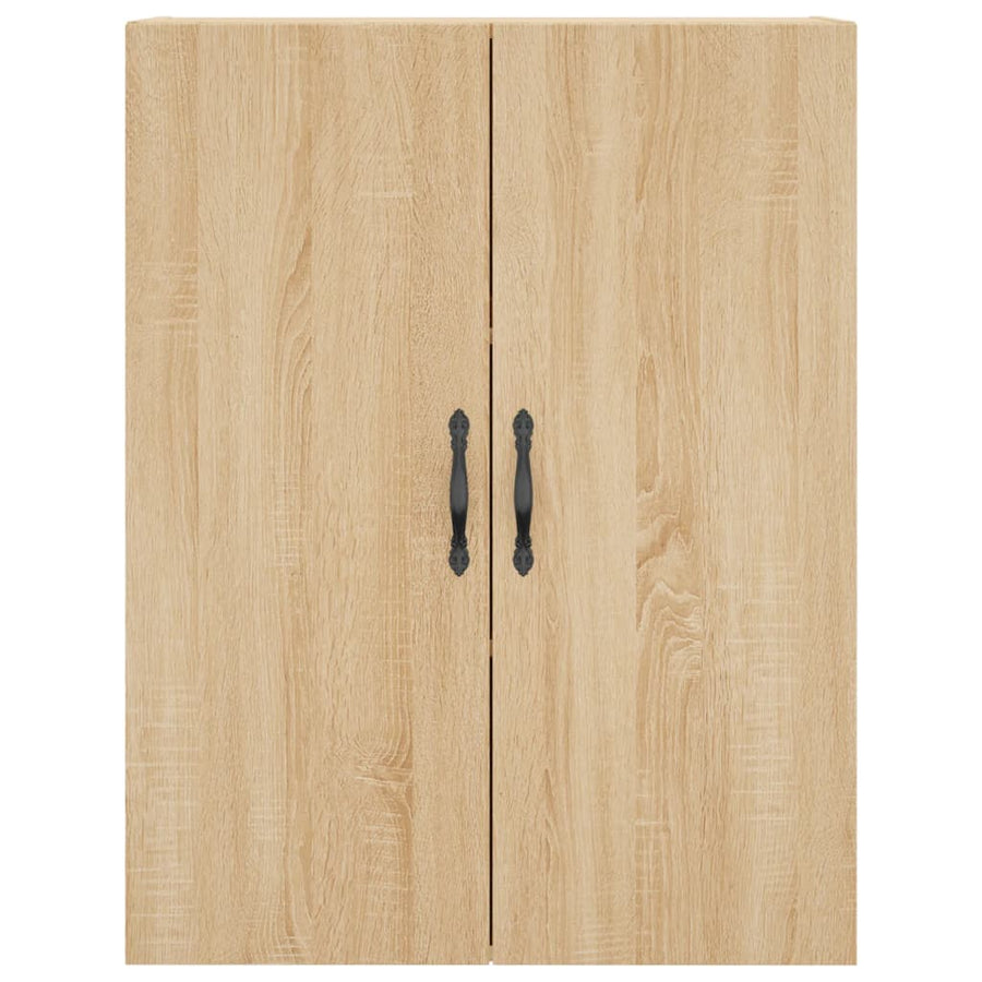 Wandkast 69,5X34X90 Cm Bewerkt Hout Sonoma Eikenkleurig