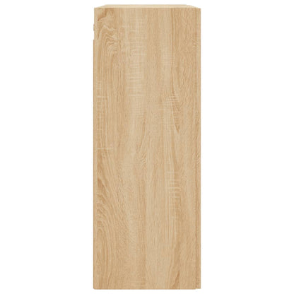 Wandkast 69,5X34X90 Cm Bewerkt Hout Sonoma Eikenkleurig