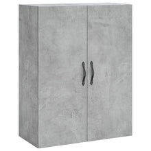 Wandkast 69,5X34X90 Cm Bewerkt Hout Betongrijs