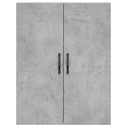 Wandkast 69,5X34X90 Cm Bewerkt Hout Betongrijs