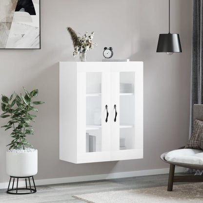 Wandkast 69,5X34X90 Cm Bewerkt Hout Wit
