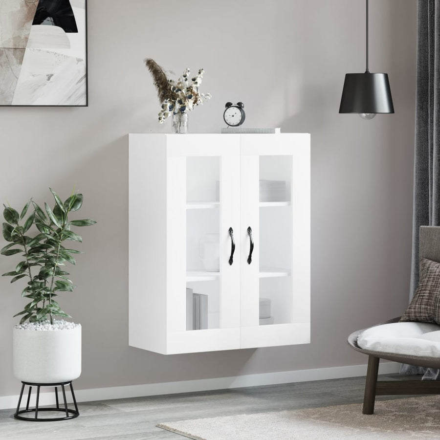Wandkast 69,5X34X90 Cm Bewerkt Hout Wit