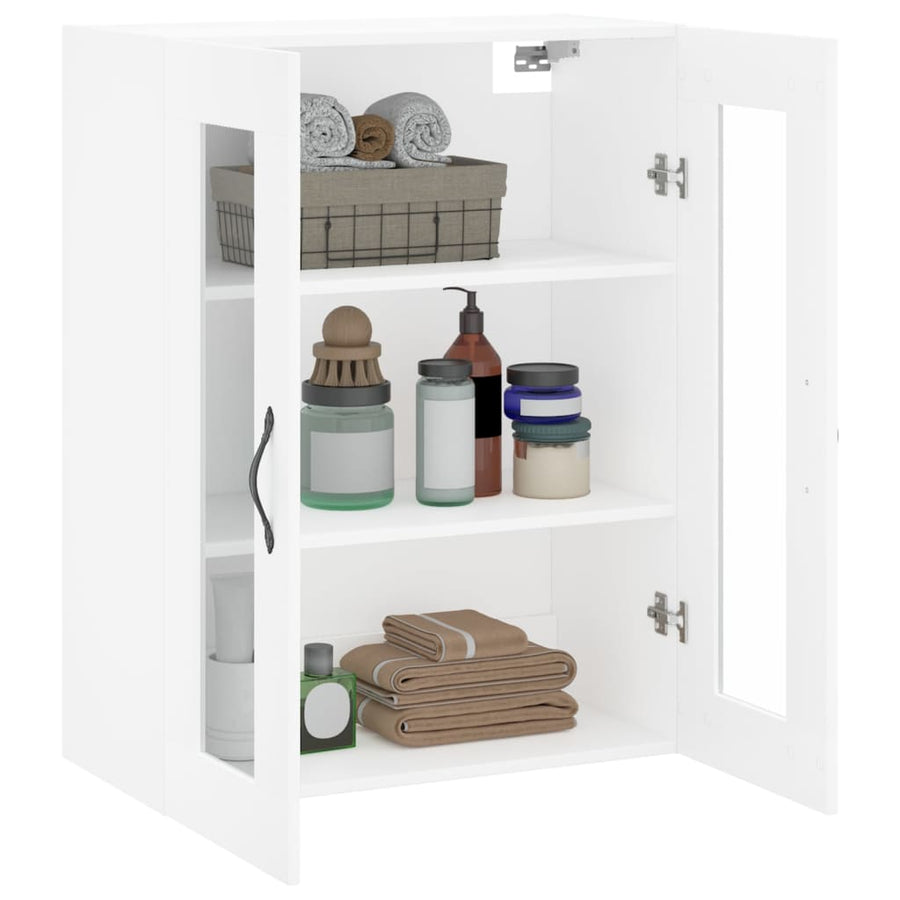Wandkast 69,5X34X90 Cm Bewerkt Hout Wit