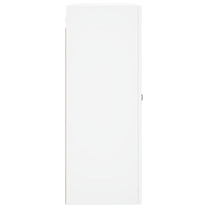 Wandkast 69,5X34X90 Cm Bewerkt Hout Wit