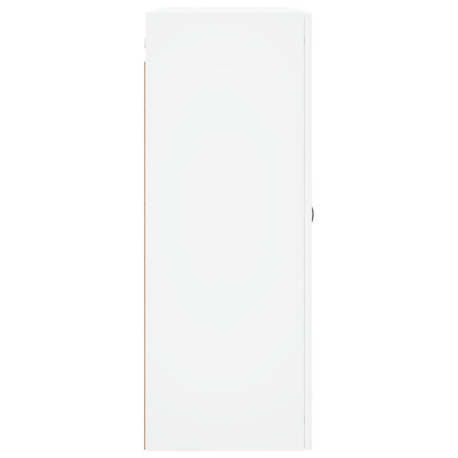 Wandkast 69,5X34X90 Cm Bewerkt Hout Wit