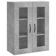 Wandkast 69,5X34X90 Cm Bewerkt Hout Betongrijs
