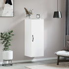 Wall cabinet 34.5x34x90 cm treated wood white
