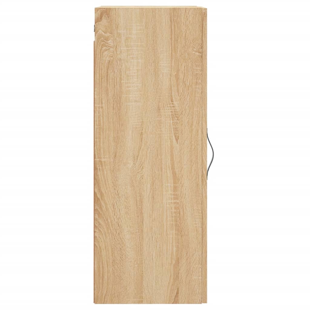 Wandkast 34,5x34x90 cm bewerkt hout sonoma eikenkleurig