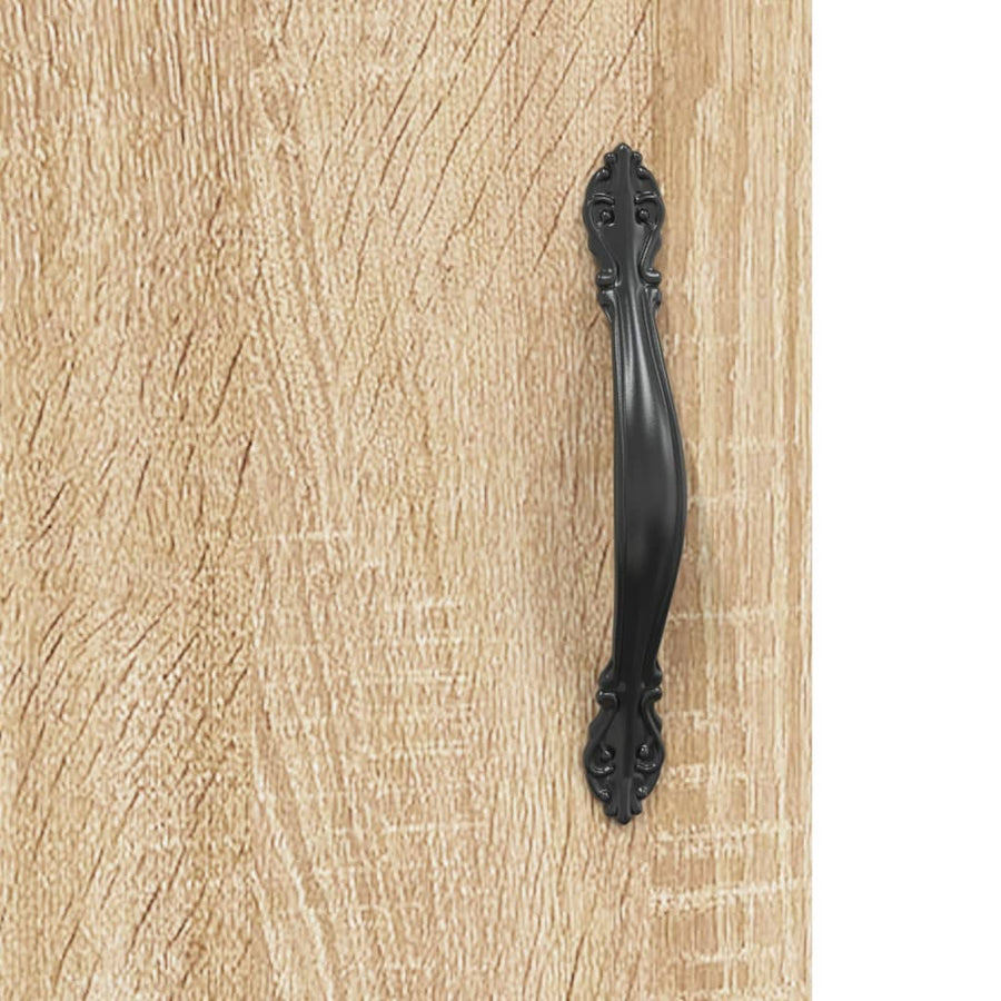 Wandkast 34,5x34x90 cm bewerkt hout sonoma eikenkleurig