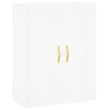 Wandkast 69,5x34x90 cm bewerkt hout wit