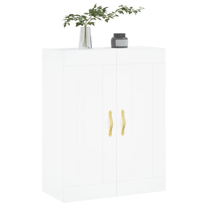 Wandkast 69,5x34x90 cm bewerkt hout wit