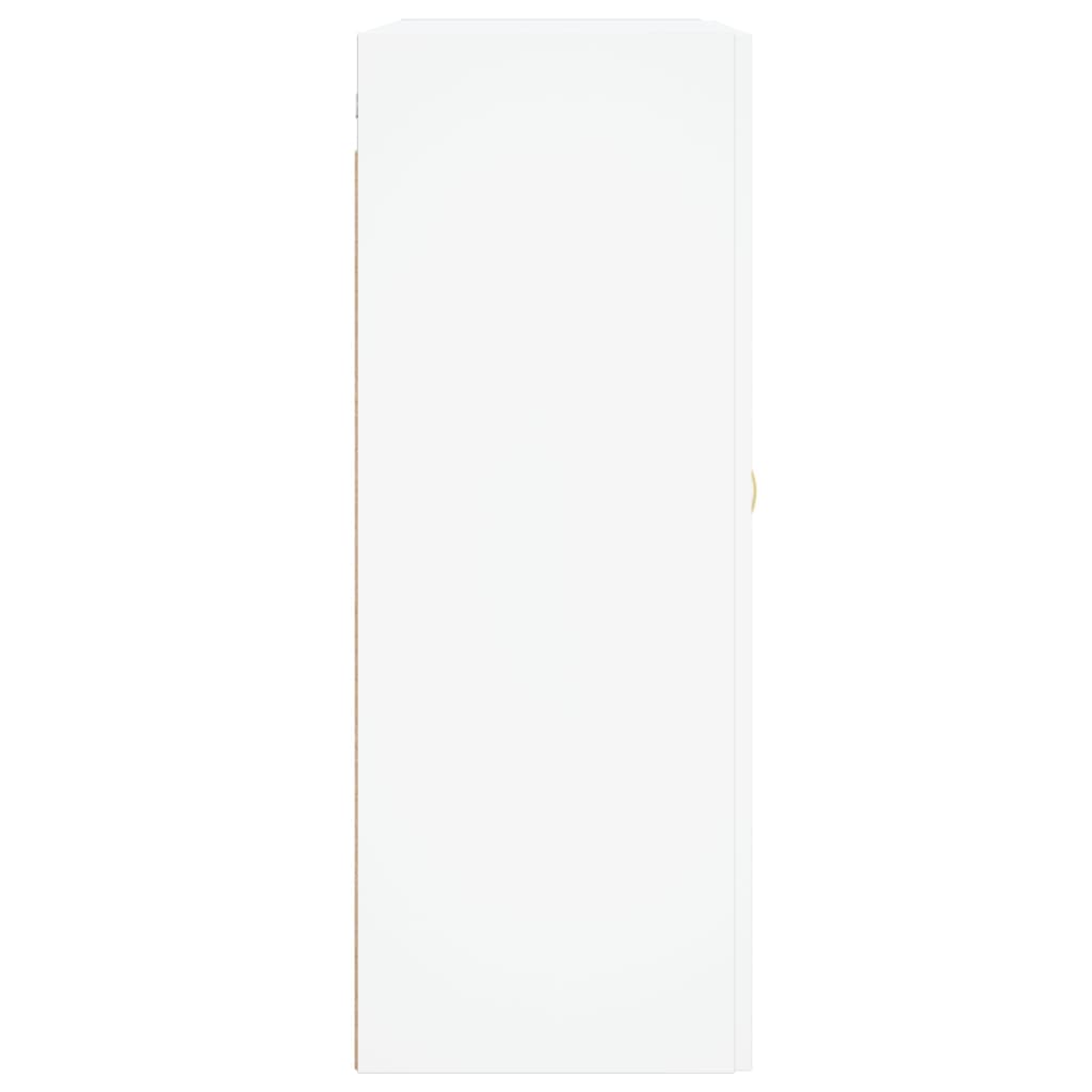 Wandkast 69,5x34x90 cm bewerkt hout wit