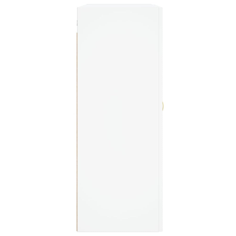 Wandkast 69,5x34x90 cm bewerkt hout wit