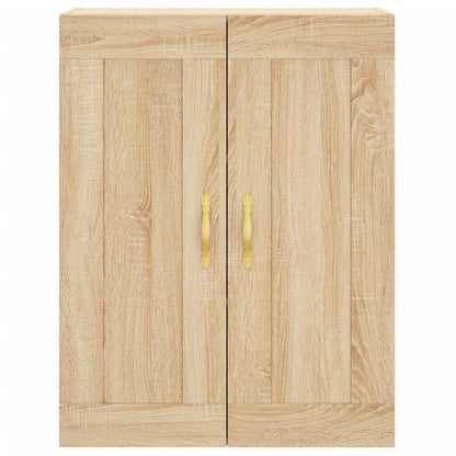 Wandkast 69,5x34x90 cm bewerkt hout sonoma eikenkleurig