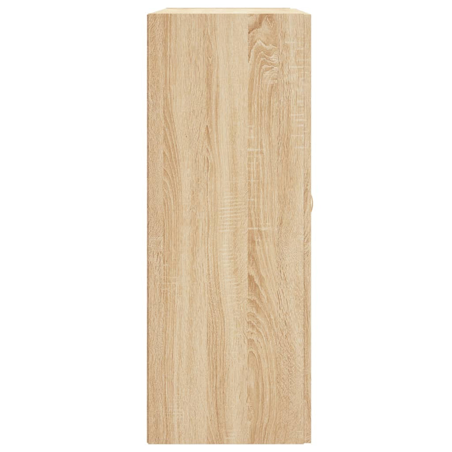 Wandkast 69,5x34x90 cm bewerkt hout sonoma eikenkleurig