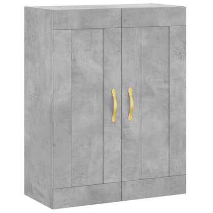 Wandkast 69,5x34x90 cm bewerkt hout betongrijs