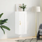 Wall cabinet 34.5x34x90 cm treated wood white