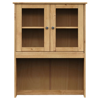 Hoge Kast Vigo 80X40X176 Cm Massief Grenenhout Bruin
