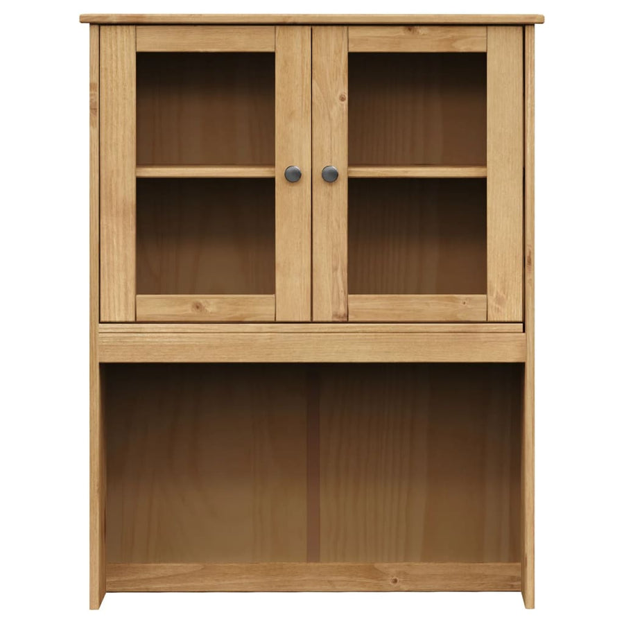 Hoge Kast Vigo 80X40X176 Cm Massief Grenenhout Bruin