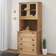 Hoge kast 80x40x176 cm massief grenenhout