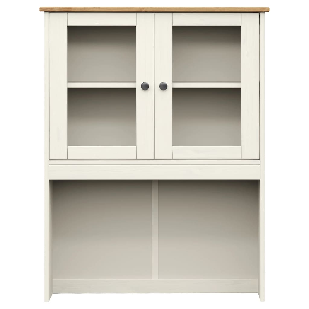 Hoge Kast Vigo 80X40X176 Cm Massief Grenenhout Wit