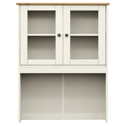 Hoge Kast Vigo 80X40X176 Cm Massief Grenenhout Wit