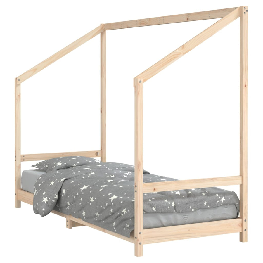 Kinderbedframe 80X200 Cm Massief Grenenhout