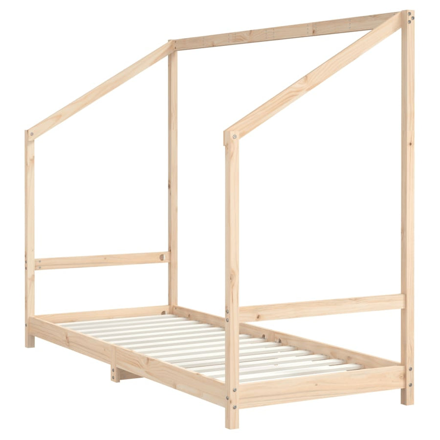Kinderbedframe 80X200 Cm Massief Grenenhout