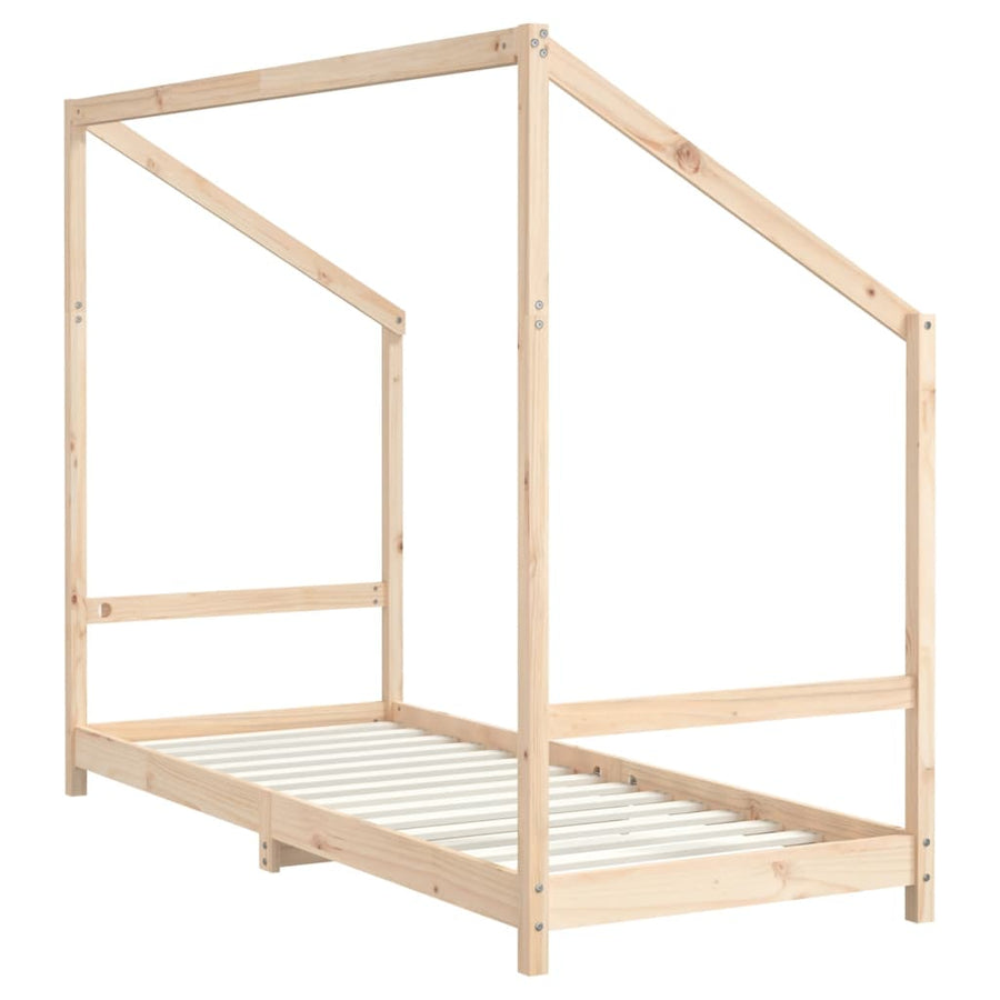 Kinderbedframe 80X200 Cm Massief Grenenhout