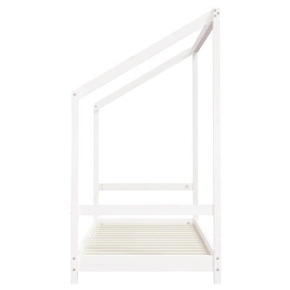 Kinderbedframe 80X200 Cm Massief Grenenhout Wit