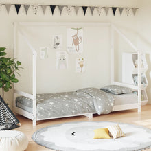 Kinderbedframe 80X200 Cm Massief Grenenhout Wit