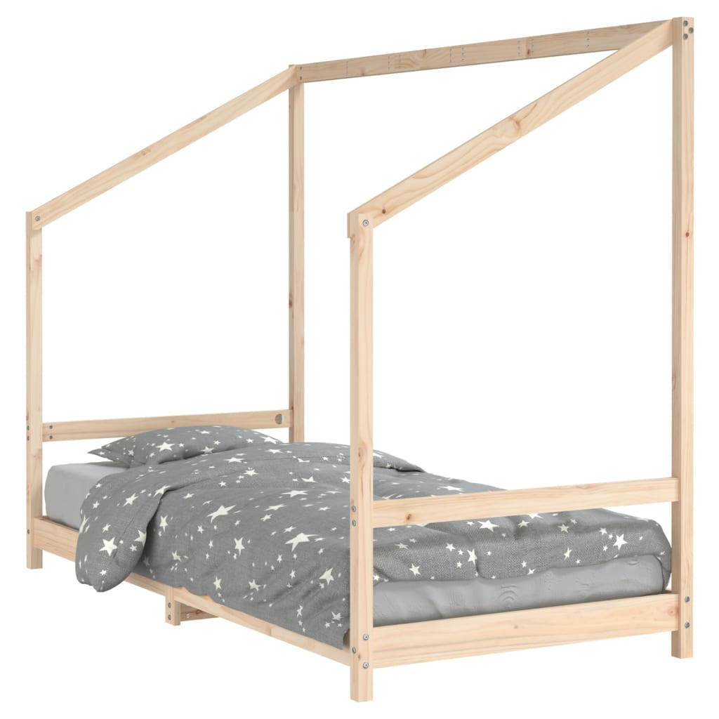 Kinderbedframe 90X200 Cm Massief Grenenhout