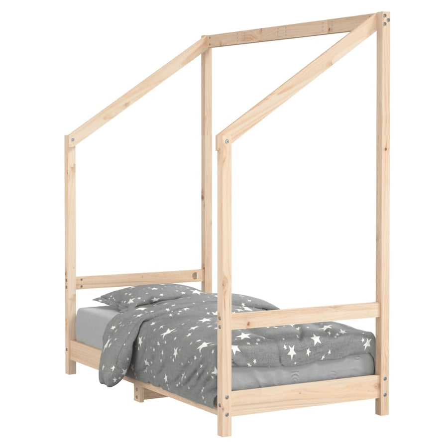 Kinderbedframe 70X140 Cm Massief Grenenhout