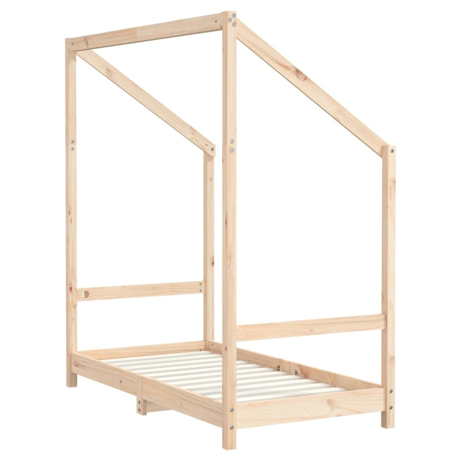 Kinderbedframe 70X140 Cm Massief Grenenhout